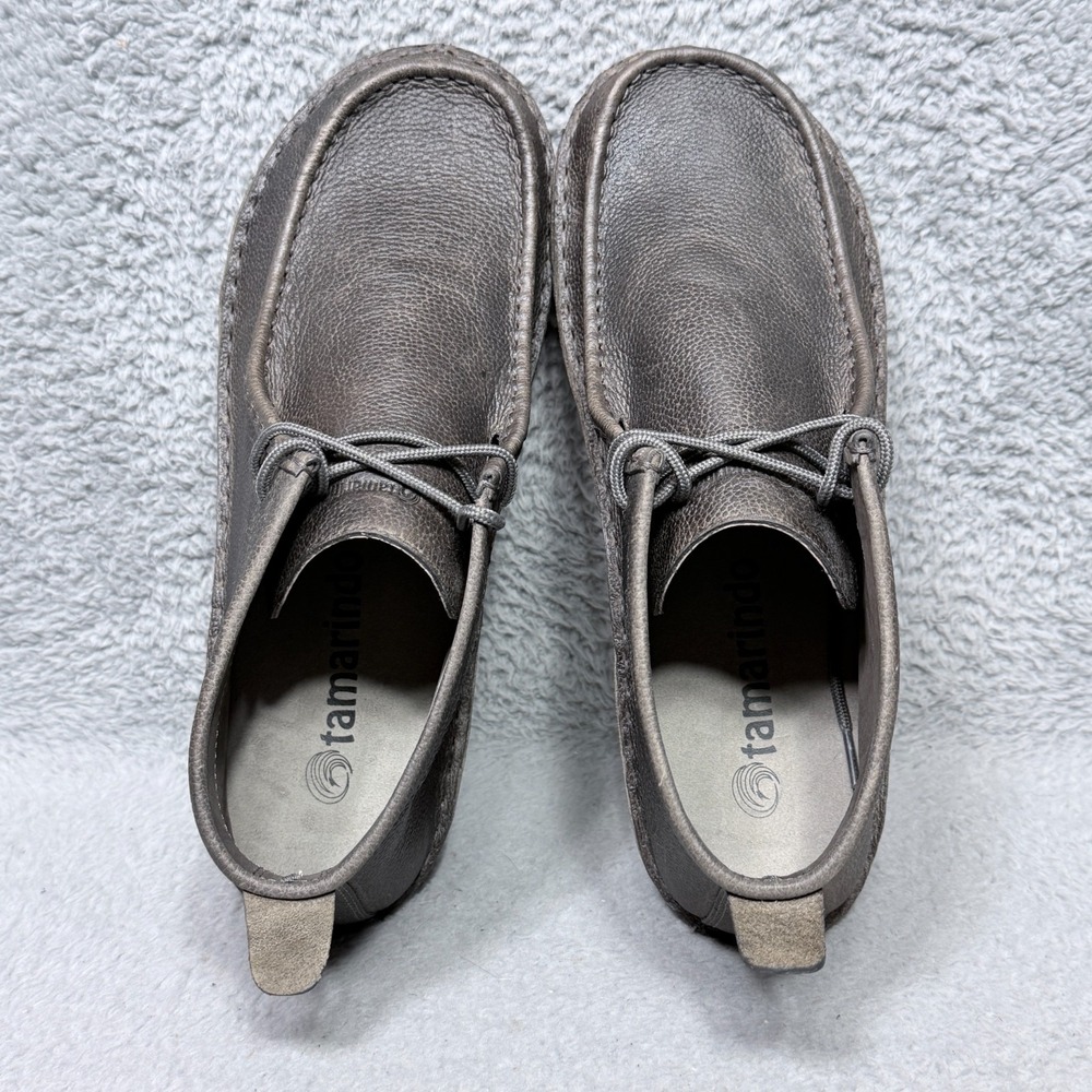 Tamarindo Jetty Mens Size 12 Chukka Boots Gray Taupe Leather - Picture 5 of 9